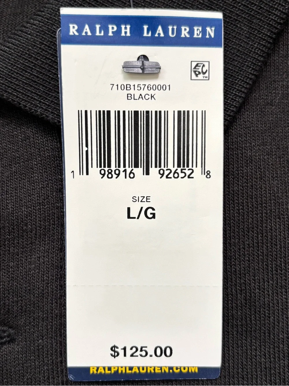 Ralph Lauren Polo Relaxed Fit Black Men's Shirt